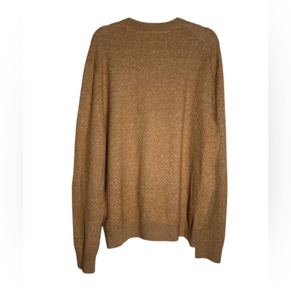 New Ted Baker Textured Crew Neck Sweater in Tan - Picture 4 of 10